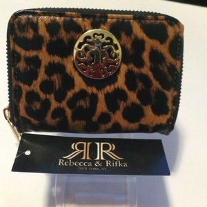 Rebecca & Rifka New York New York Card Holder Leopard Print